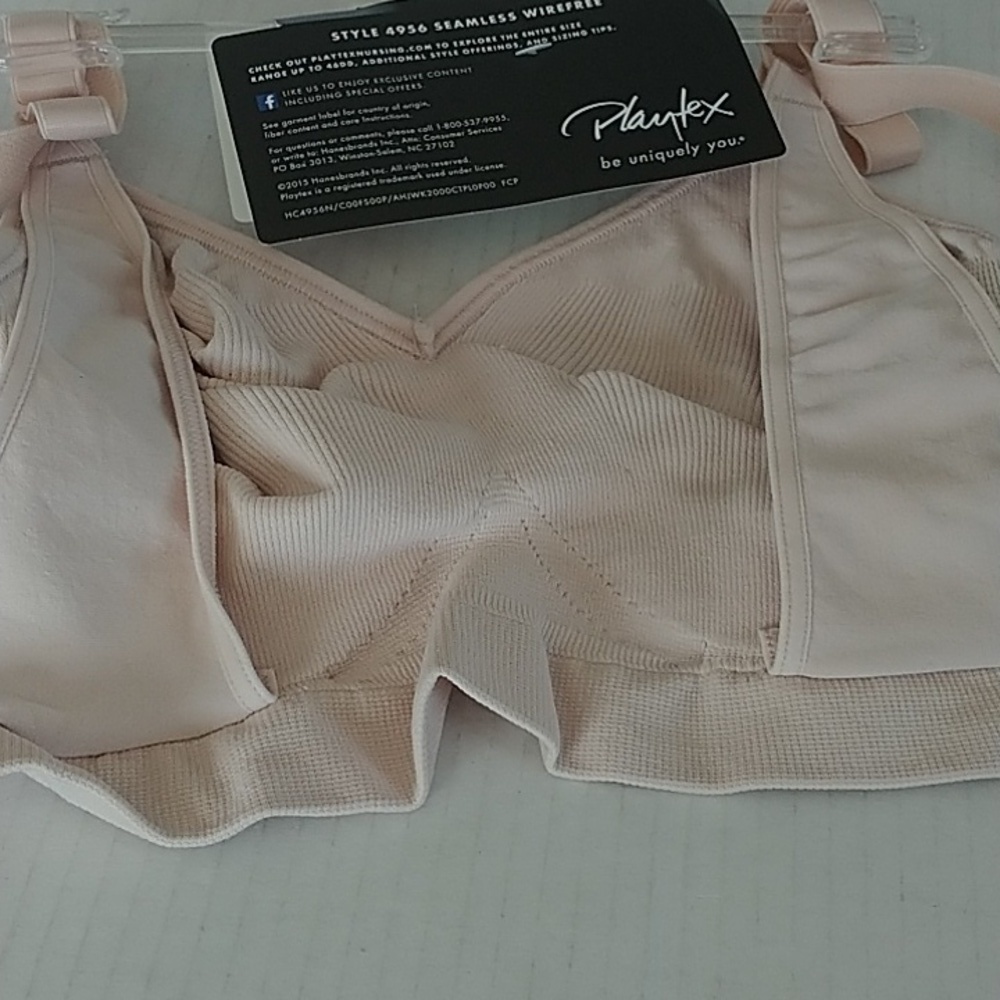 Playtex Nursing Bra Seamless Wireless Quick strap Bra L - Picture 11 of 13